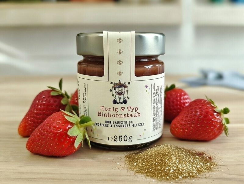 Honig & Typ Einhornstaub mit essbarem Glitzer